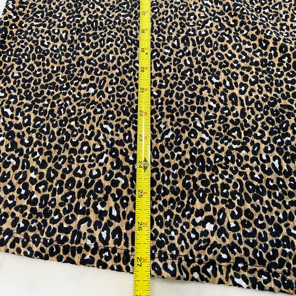 Michael Kors Tan and Black Leopard Print Blouse NWOT - Picture 10 of 10